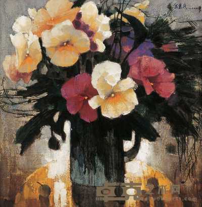 宋惠民 瓶花 50×50cm